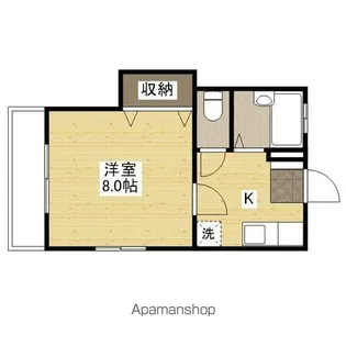 スカイハイツ【202号室】の間取り