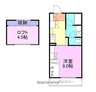 YNT第2マンション【5階】の間取り
