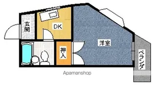 マンションやまと【5階】の間取り