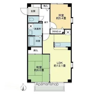 フォブールN−TOWN B棟【1階】の間取り