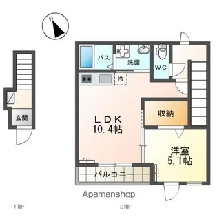 グランバレーⅡ【2階】の間取り