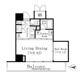 KOENJI CROSSOVER【2階】の間取り