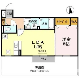 グランフェルティ【1階】の間取り