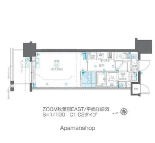 ZOOM秋葉原EAST【4階】の間取り