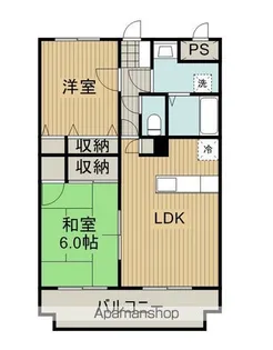 グランシャリオ【203号室】の間取り