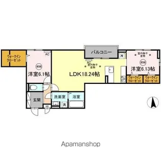 グランツ彩都【2階】の間取り