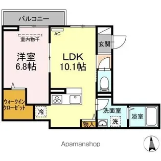エクセリア西小岩【2階】の間取り