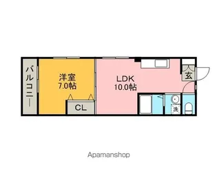 メゾン敏【2A号室】の間取り