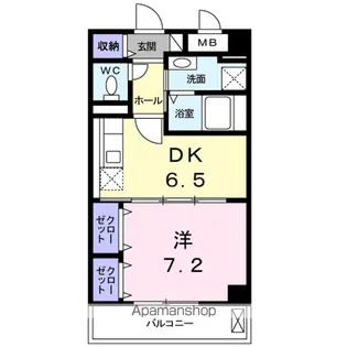 アルドール白石【6階】の間取り