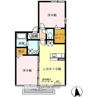 サンタヴィラ【2階】の間取り