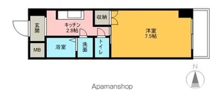 ディークレスト笹口【704号室】の間取り