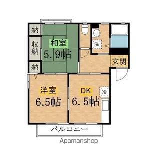 クランベリーヒルC【2階】の間取り