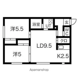 クラシックブルー【2階】の間取り