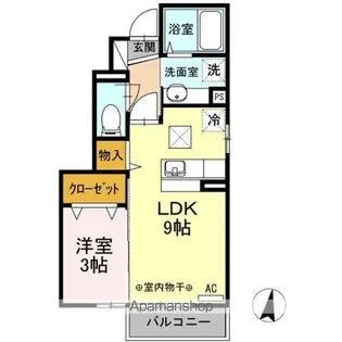 DーROOM SAKURA【1階】の間取り