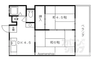 コーポ石原【A104号室】の間取り