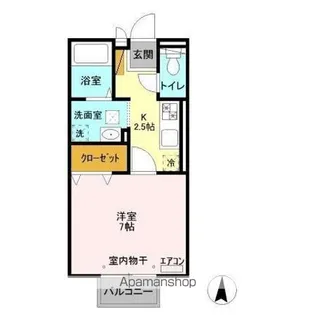 アピテ・プランシェ【1階】の間取り