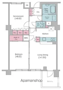 レジディア文京音羽【1階】の間取り