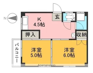 濱田マンション【3階】の間取り