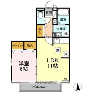 ドリームヒルズ C【1階】の間取り