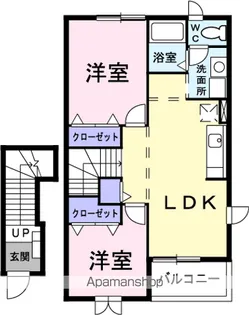 ファミーユB【2階】の間取り