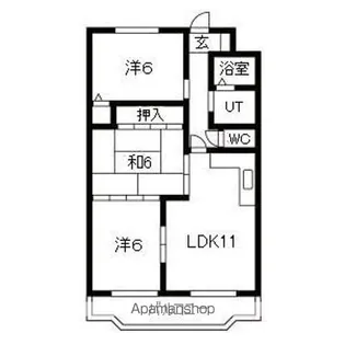 エステイタスKNー6【3階】の間取り
