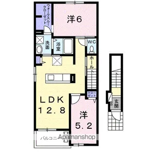 ベル・アンジュ B【2階】の間取り