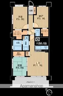 レジディア東松戸【3階】の間取り