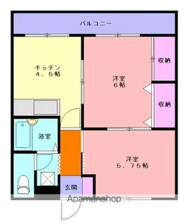 ミリアルデール【301号室】の間取り