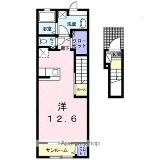 ベルカーサ【2階】の間取り