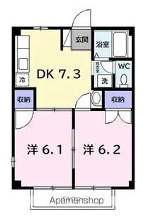 グリーンヒルズ【2階】の間取り