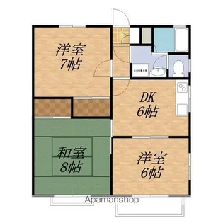 フレグランスみずきA棟【A201号室】の間取り