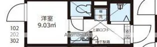 QUQURI北新宿【3階】の間取り