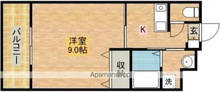 ビラミナミⅡ【2-A号室】の間取り