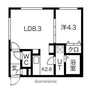 eclatante【2階】の間取り