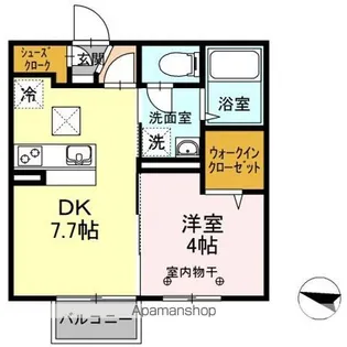 セジュールウィット大池II【1階】の間取り