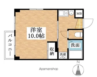 ワタナベプラザ2【301号室】の間取り