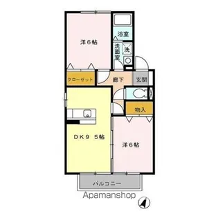 セジュールM A【2階】の間取り