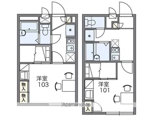 レオパレス泉【2階】の間取り