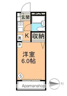 セントラル白山【1D号室】の間取り