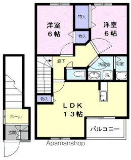 サンシャインヒルズ柴橋 A【2階】の間取り