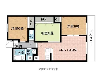 グランディス伊賀上野【2階】の間取り