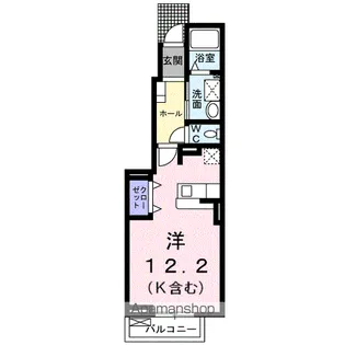 ミッテ・クラール【1階】の間取り