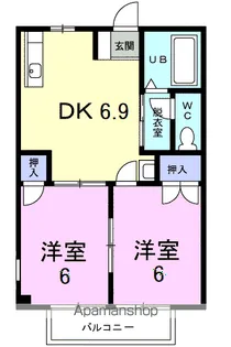 ニューシティ大町Ⅰ【2階】の間取り