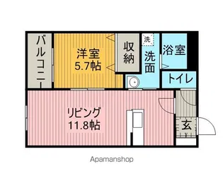 グランシャリオ【3階】の間取り