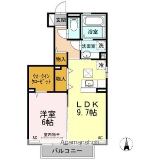 プランドール A棟【1階】の間取り