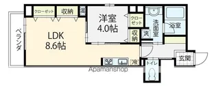 ファーストガーデン鱗町【402号室】の間取り
