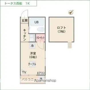 トータス西船B棟【2階】の間取り