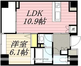 BPRレジデンス蔵前【11階】の間取り