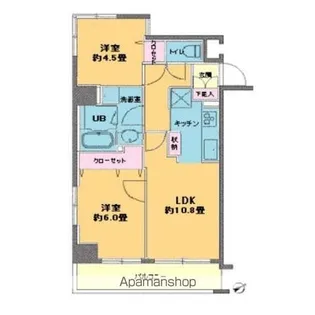 カスタリア浅草橋【8階】の間取り