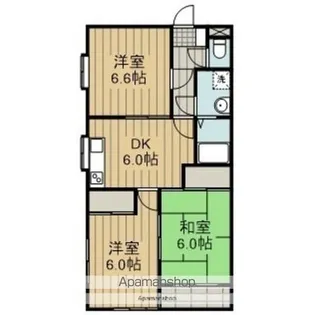 メゾンさくら野【301号室】の間取り